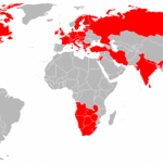 visited countries world map