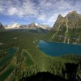 Lake O'Hara in Yoho NP is one of most beautiful lakes in Canada.  But you need to make reservation in advance to reach Lake O'Hara by bus.