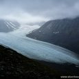 Mikkajekna glacier is located in Sarek National Park in northern Sweden.