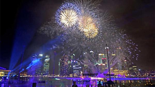 Fireworks in Singapore