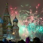 Fireworks in Moscow, Russia
