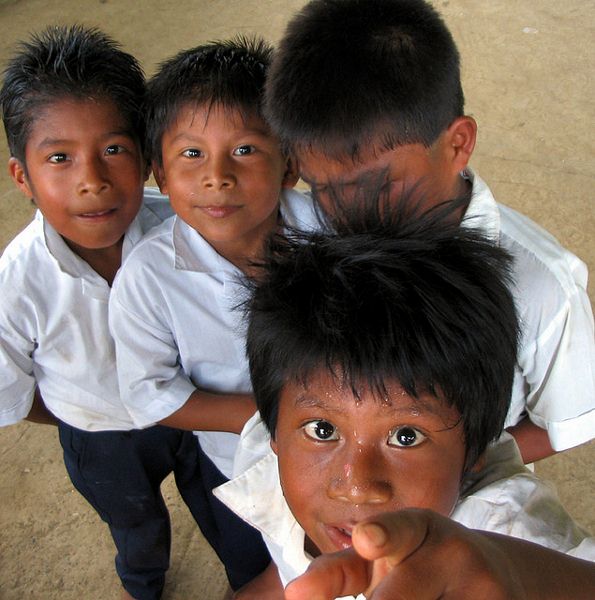school children, panama
