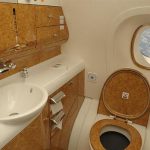Bathroom on Emirates A380 aircraft