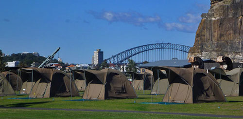 Camping in Sydney