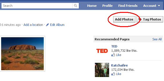 How to add more photos to the existing album on Facebook