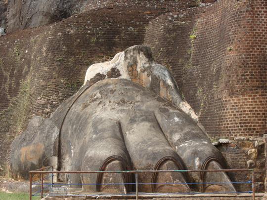 Lion's paws, Sigiriya Rock, Sri Lanka