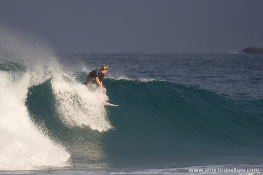 surfing near Sydney, Australia