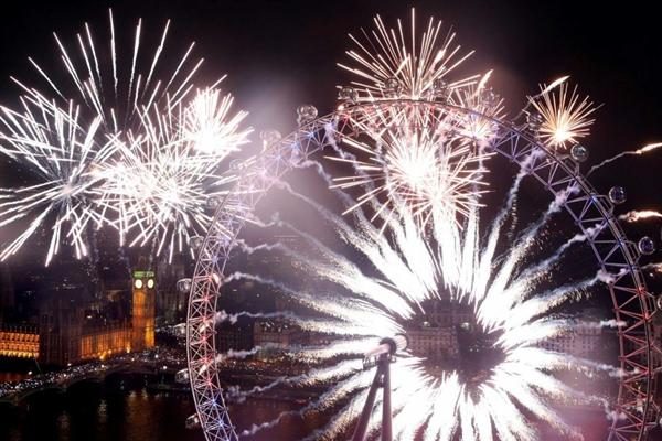 Fireworks in London, UK