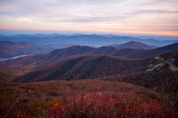 Blue Ridge Mountains during fall season