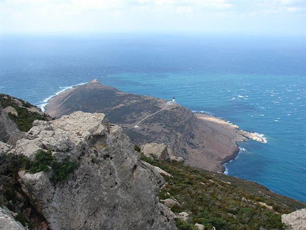 The Mediterranean Sea view from Cap Bon, Tunisia