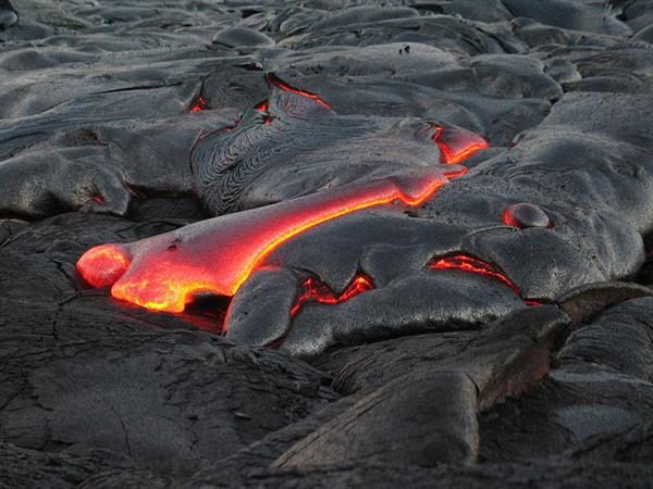 Lava in Hawaii Volcanoes National Park