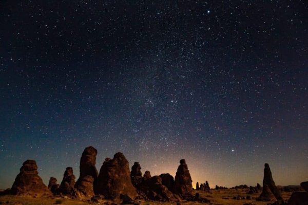 Stars at night Al Gharameel Nature Reserve, AlUla